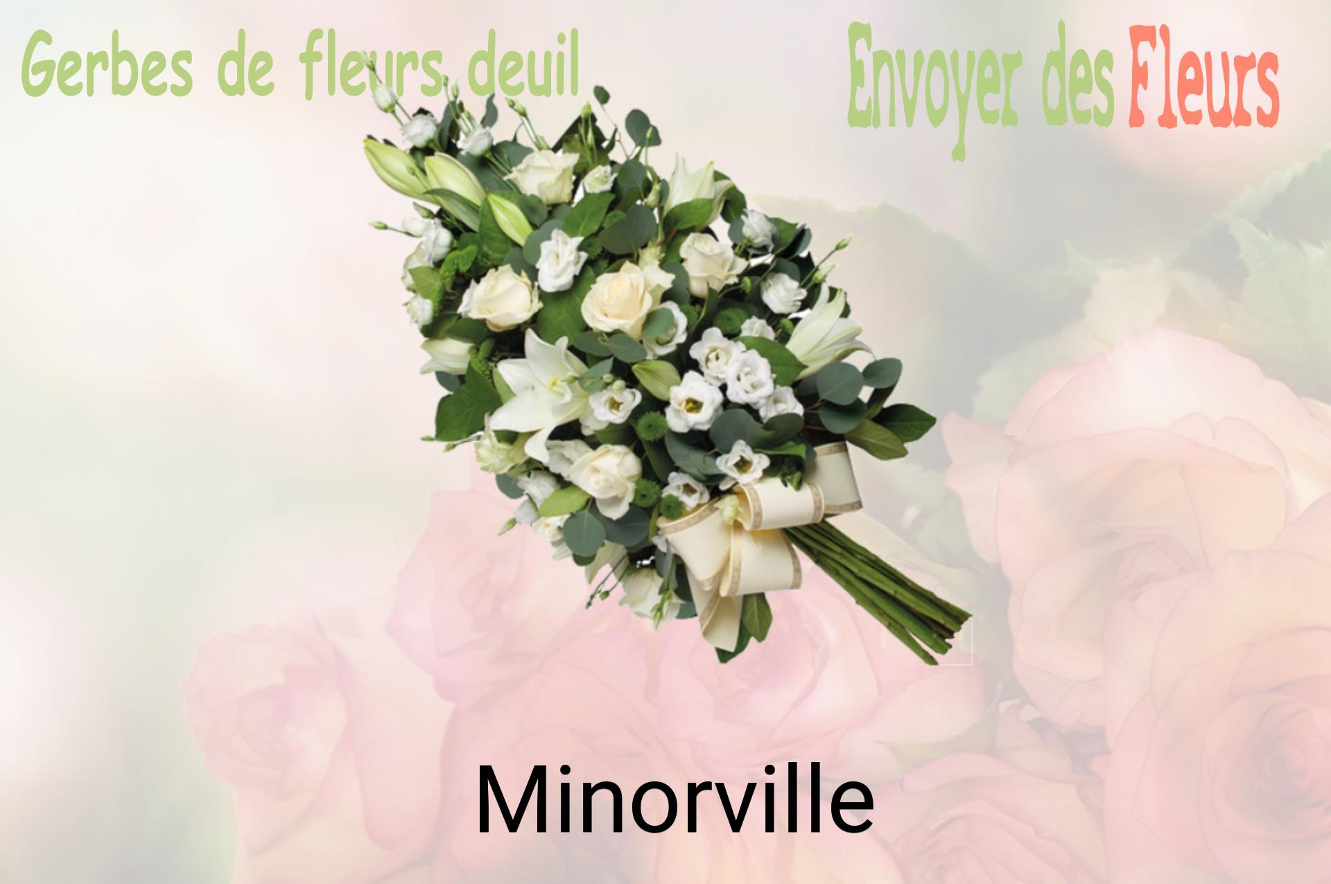 Gerbe de fleurs de deuil livrée à Minorville